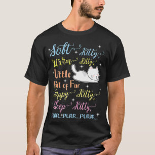 Camiseta Gatinho De Calor De Gatinho Suave Pequena Bola De