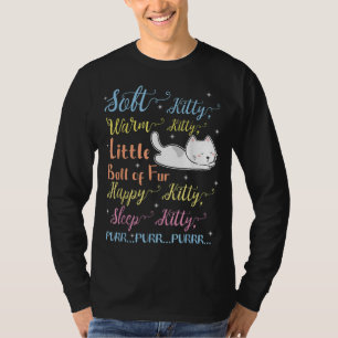 Camiseta Gatinho De Calor De Gatinho Suave Pequena Bola De