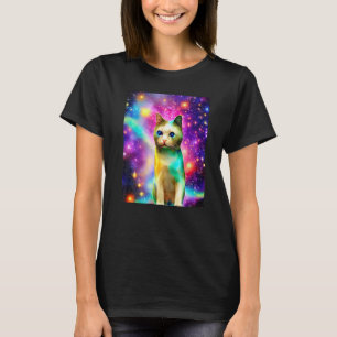 Camiseta Gatinho De Gatinho De Gato Espacial No Estilo De G