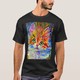 Camiseta GATINHO De Gatinhos Impressionista CAT Eu Sou Um P