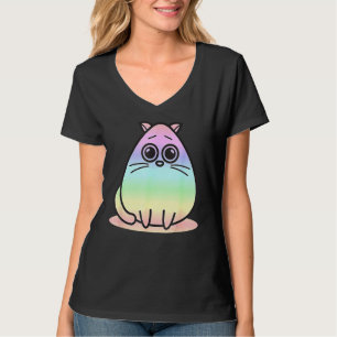 Camiseta Gatinho De Gato Bonito Para Mulheres Meninas