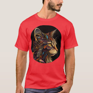 Camiseta Gatinho De Gato Colorido, Seja Feliz Todos Os Dias