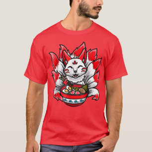 Camiseta Gatinho-de-gato-de-gato-do-mato-japonês