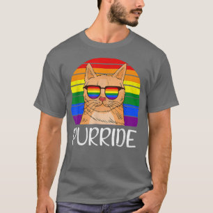 Camiseta Gatinho de Gato LGBT Ally Kitten Orgulho gay de Pu