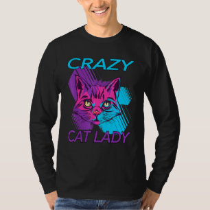 Camiseta Gatinho de Gato Louco Mãe Kitten
