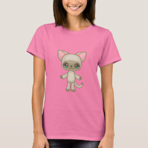 Camiseta Gatinho de Kawaii