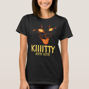 Camiseta Gatinho de Kiiitititty Mulher Irônica Sarcástica C
