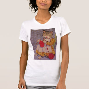 Camiseta Gatinho de Knitty