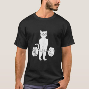 Camiseta Gatinho de levantamento de potência com fecho de g