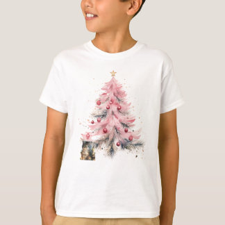 Camiseta Gatinho de Natal para crianças