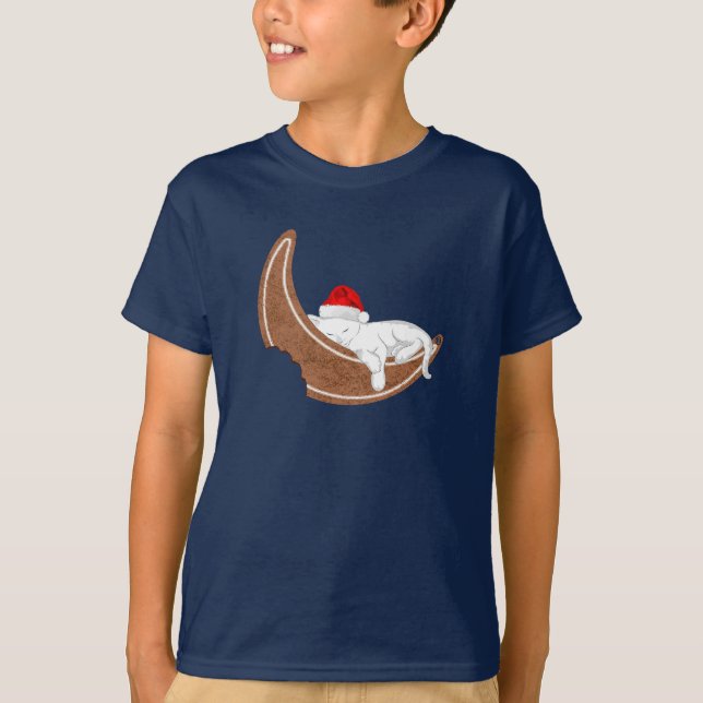 Camiseta Gatinho de papais noeis e Lua de Gingerpão (Frente)