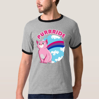 Camiseta Gatinho de Purrride do Bi - design de LGBT - .png