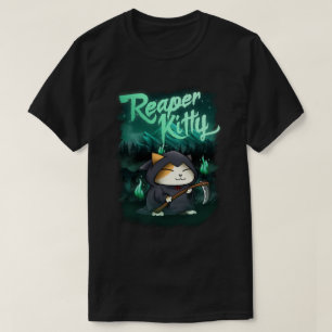 Camiseta Gatinho de Receptores Halloween Grim