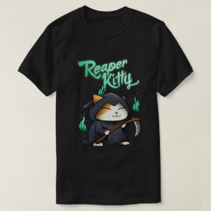 Camiseta Gatinho de Receptores Halloween Grim