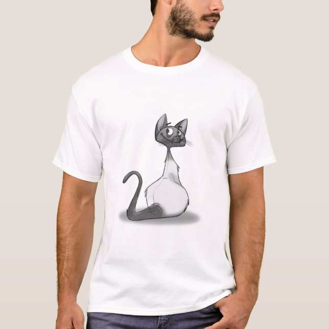 Camiseta Gatinho de Simon - esboço (Frente)