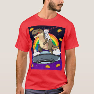 Camiseta Gatinho de Taco Gato de Espaço de Corrida Ocular d