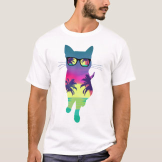 Camiseta Gatinho de verão