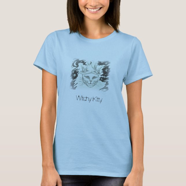 Camiseta Gatinho de Witchy (Frente)