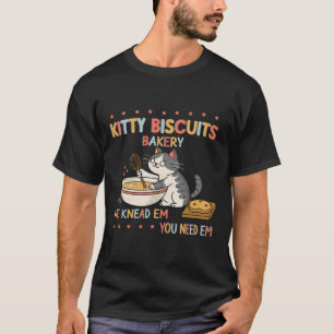 Camiseta Gatinho Divertido, Biscoitos, Padaria Que Sabemos 
