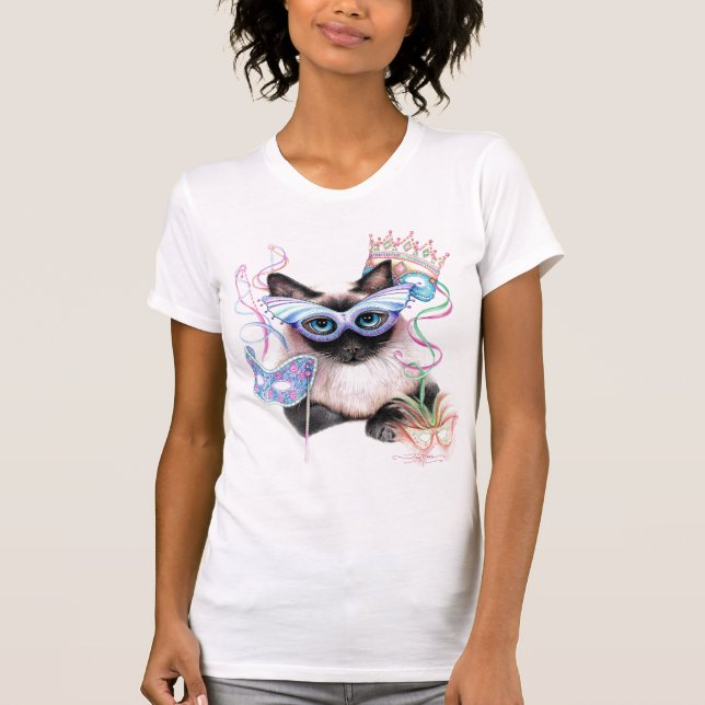 Camiseta Gatinho do carnaval (Frente)