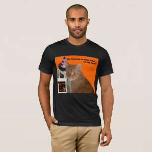 Camiseta Gatinho do Dia das Bruxas - desgaste que