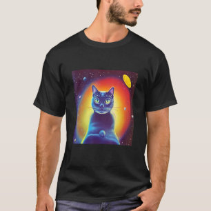Camiseta Gatinho do Espaço Exterior Ficha Científica de Gat