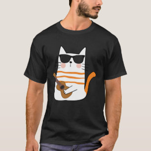 Camiseta Gatinho do Gatinho de Violão de Rock legal para Ca
