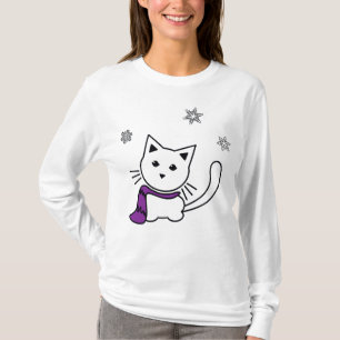 Camiseta Gatinho do inverno