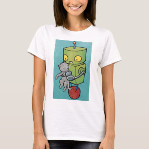 Camiseta Gatinho do robô e das cinzas
