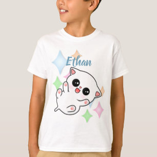 Camiseta Gatinho do tempo de borracha