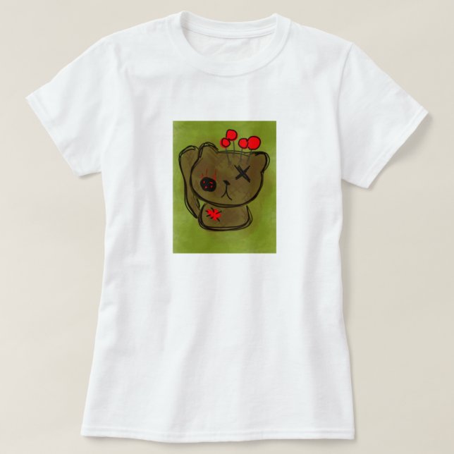 Camiseta Gatinho do Voodoo (Frente do Design)