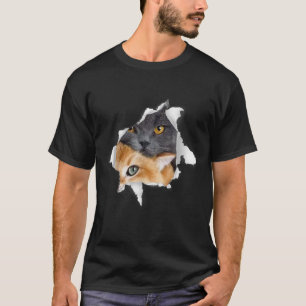 Camiseta Gatinho Doce Torto Roupa Engraçado Gato Frio Propr