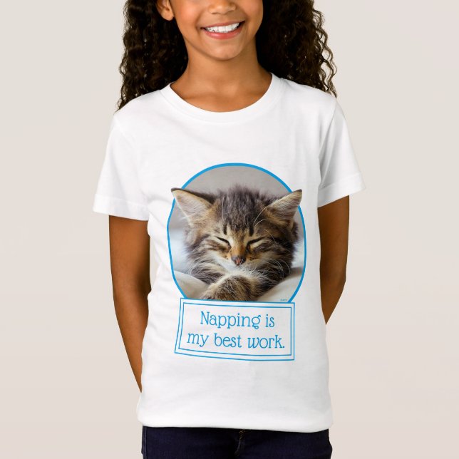 Camiseta Gatinho dormindo (Frente)