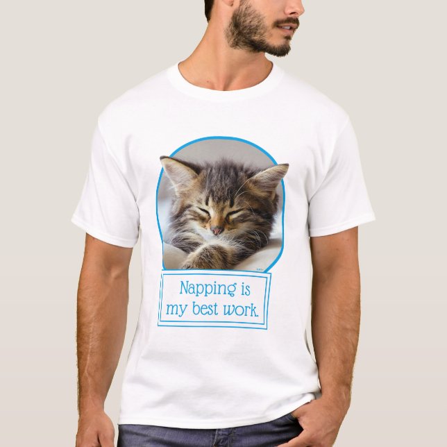 Camiseta Gatinho dormindo (Frente)