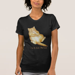Camiseta gatinho dormindo gengibre design
