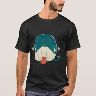 Camiseta Gatinho e baleia