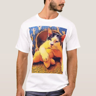 Camiseta Gatinho e Sr. Piggy