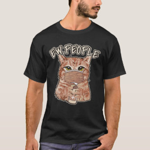 Camiseta Gatinho Engraçado Pessoas Dizendo Gato Vestindo C
