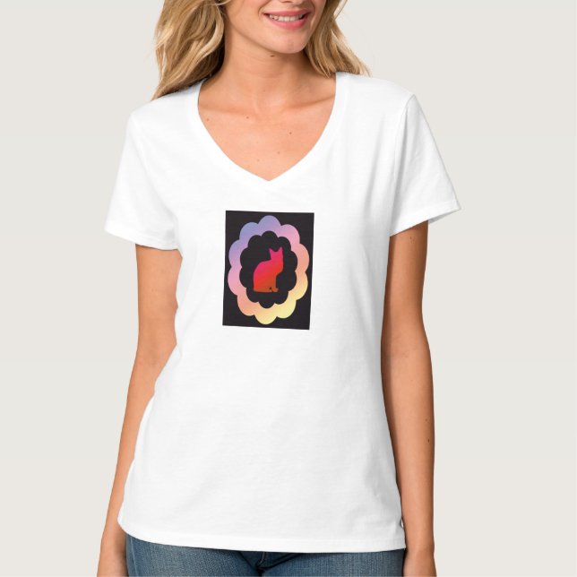 Camiseta Gatinho escalado - (Frente)