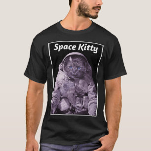Camiseta Gatinho espacial Galáxia do Astronauta do Gato do 