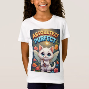 Camiseta Gatinho Fantasia Com Asas de Fada