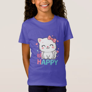 Camiseta Gatinho Feliz