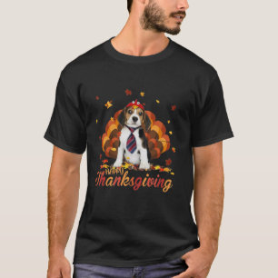 Camiseta Gatinho Feliz Ação de Graças Turquia Cachorro Cach