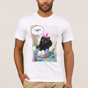 Camiseta Gatinho felz pascoa