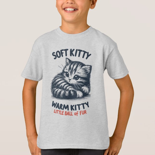 Camiseta Gatinho flexível (Frente)