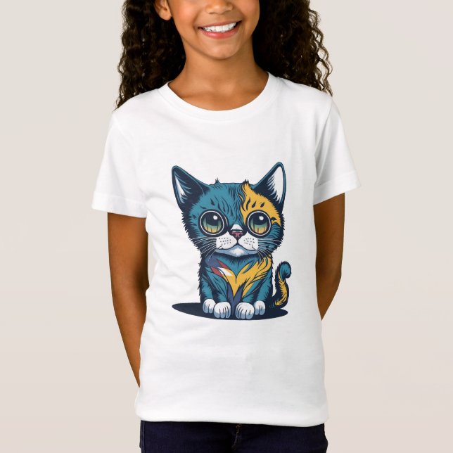 Camiseta gatinho fofo (Frente)