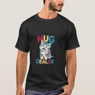 Camiseta Gatinho Fofo com Grande Sorriso Abraça Vendedor po