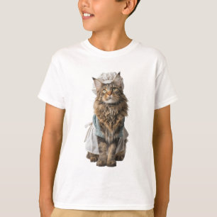 Camiseta Gatinho Fofo Fofo Chef Infantil