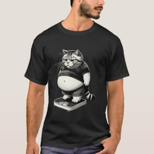 Camiseta Gatinho Fofo Gordo Engraçado