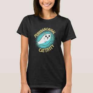 Camiseta Gatinho Fofo Purrranormal Dono de Gato